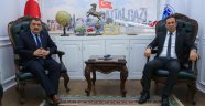 EVKUR YENİ MALATYASPOR KULÜP BAŞKANI GEVREK, BAŞKAN GÜRKAN’I ZİYARET ETTİ